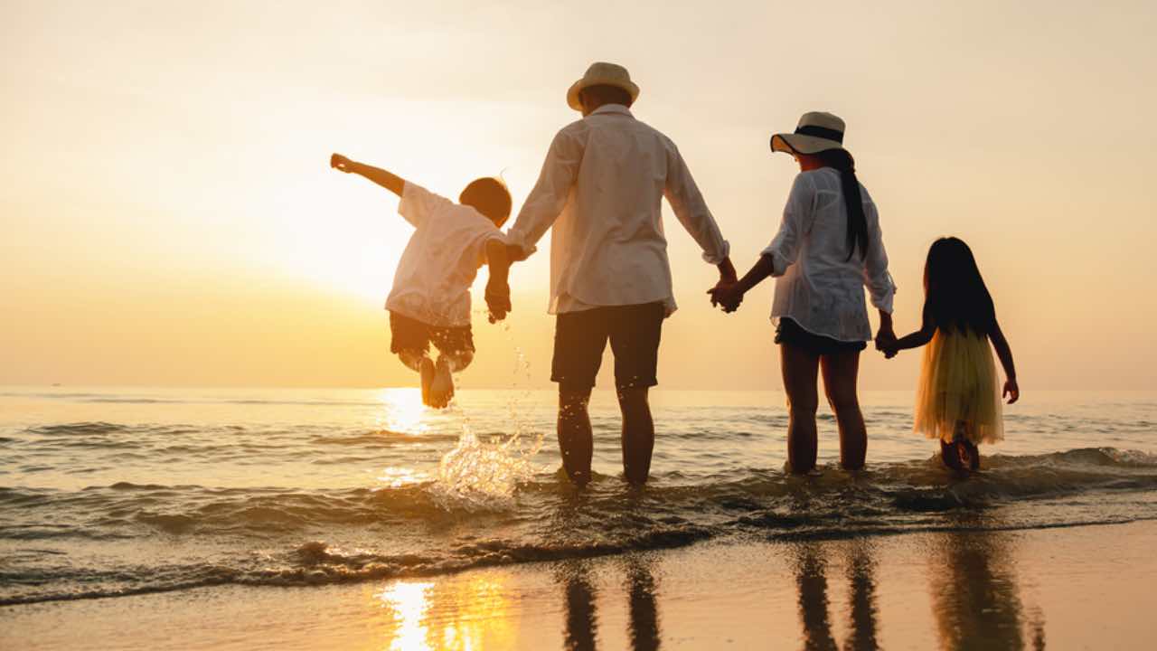 Famiglia al mare