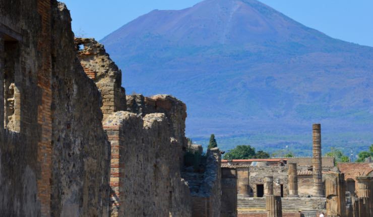 Scavi di Pompei dall'alto